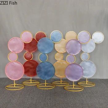 Creative Lollipop Shape Flower Stand Dreamy Flowers Column Gold Plated Metal Road Guide Wedding Centerpieces Accessories 
Creative Lollipop Shape Flower Stand Dreamy Flowers Column Gold Plated Metal Road Guide Wedding Centerpieces Accessories