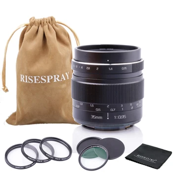 35MM f0.95 Mark III Large aperture lens with 52MM 4 6 8 Point Star filter MC UV set for Canon EOSM Olympus PANASONIC m4/3 SONYE
35MM f0.95 Mark III Large aperture lens with 52MM 4 6 8 Point Star filter MC UV set for Canon EOSM Olympus PANASONIC m4/3 SONYE