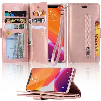 LAPOPNUT Case for Iphone 11 Pro Xs Max X Xr 8 7 Plus 6 6s 5 5s SE Zipper Leather Wallet Flip Pocket Handbag with Strap Cover
LAPOPNUT Case for Iphone 11 Pro Xs Max X Xr 8 7 Plus 6 6s 5 5s SE Zipper Leather Wallet Flip Pocket Handbag with Strap Cover