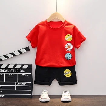 2 Pcs Baby Boys Girls Clothes Short Sleeve T-Shirt Children's Clothing Set for Kids Lovely Cute Cartoon Clothes 
2 Pcs Baby Boys Girls Clothes Short Sleeve T-Shirt Children's Clothing Set for Kids Lovely Cute Cartoon Clothes