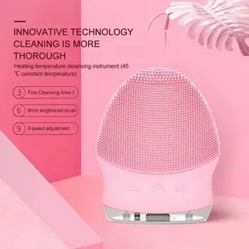 1PC Sonic Silicone Face Clean Brush Waterproof Electric Cleansing Instrument Facial Massage Pore Cleaning Deep Cleaning Dropship 
1PC Sonic Silicone Face Clean Brush Waterproof Electric Cleansing Instrument Facial Massage Pore Cleaning Deep Cleaning Dropship