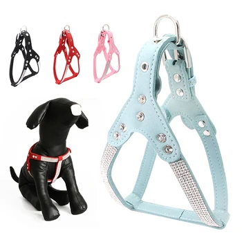 Rhinestone Small Dog Harness Leash Lead Puppy Vest Bling Crystal Cat Adjustable Harness Strap for Dog Chuihuahua French Bulldog
Rhinestone Small Dog Harness Leash Lead Puppy Vest Bling Crystal Cat Adjustable Harness Strap for Dog Chuihuahua French Bulldog