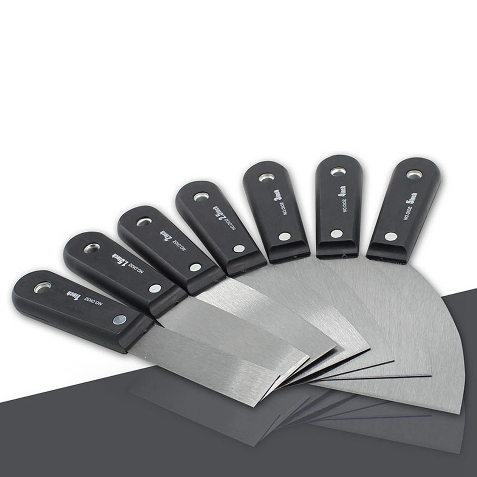 Фото Набор ножей для шпатлевки скребок из углеродистой стали лезвие 7 предметов 1 | Шпатель (1005003402662157)