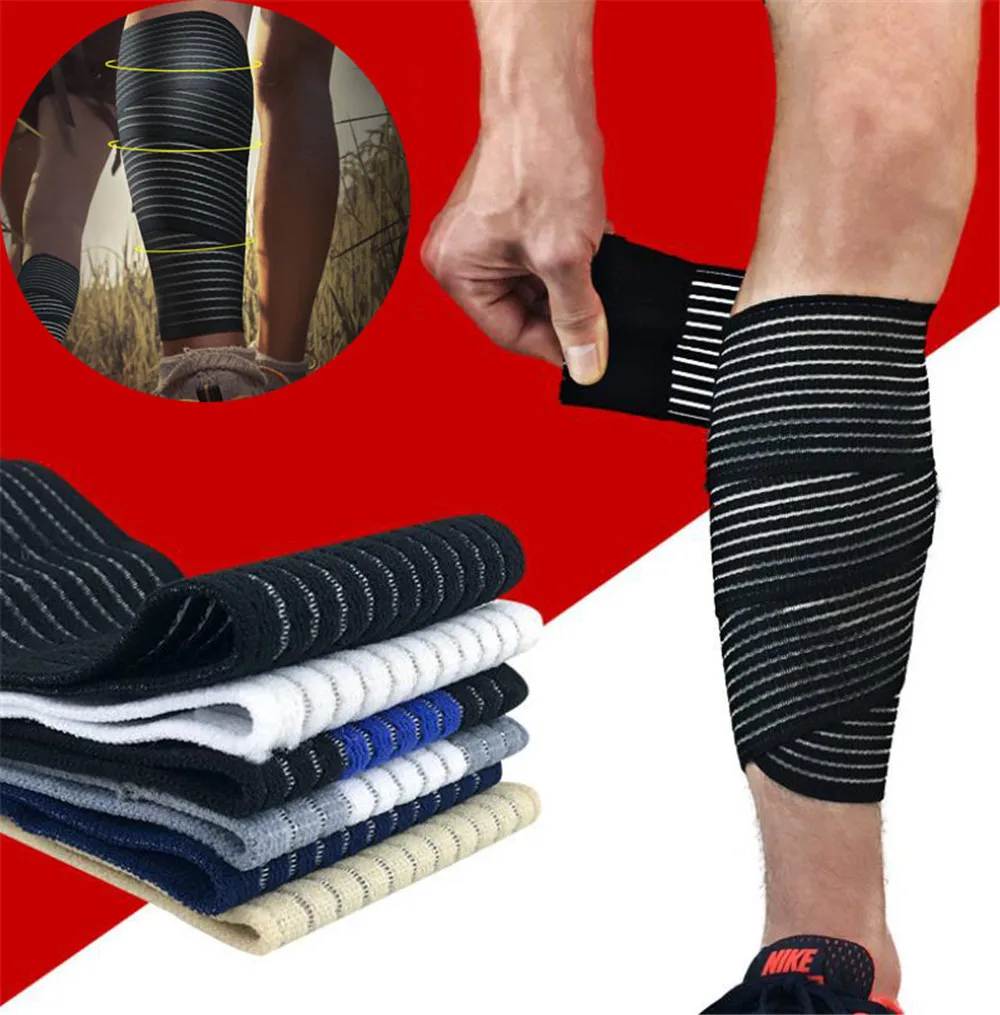 1pc Fitness Running Cycling Powerlifting Elastic Bandage Leg Compression Calf Knee Support Strap Wraps Band Brace Sports Safety
1pc Fitness Running Cycling Powerlifting Elastic Bandage Leg Compression Calf Knee Support Strap Wraps Band Brace Sports Safety