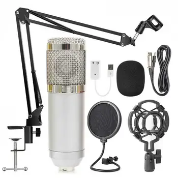High quality BM-800 Professional Capacitive Microphone Vocal Recording Wired Mic for Computer
High quality BM-800 Professional Capacitive Microphone Vocal Recording Wired Mic for Computer