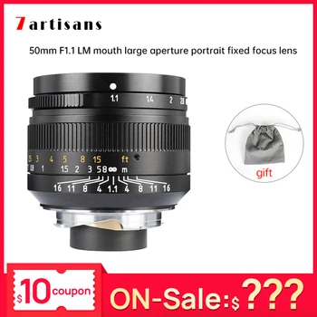 

Lentes 7Artisans 50mm F1.1 large Aperture Paraxial M-mount Lens For Leica M Cameras M-m M240 M3 M5 M6 M7 M8 M9 M9p M10