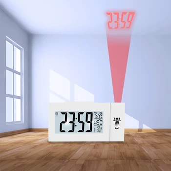 Projector Digital Alarm Clock Desktop Clock With Time Projection Clock Multi-Function Weather Calendar Time Watch Temperature
Projector Digital Alarm Clock Desktop Clock With Time Projection Clock Multi-Function Weather Calendar Time Watch Temperature