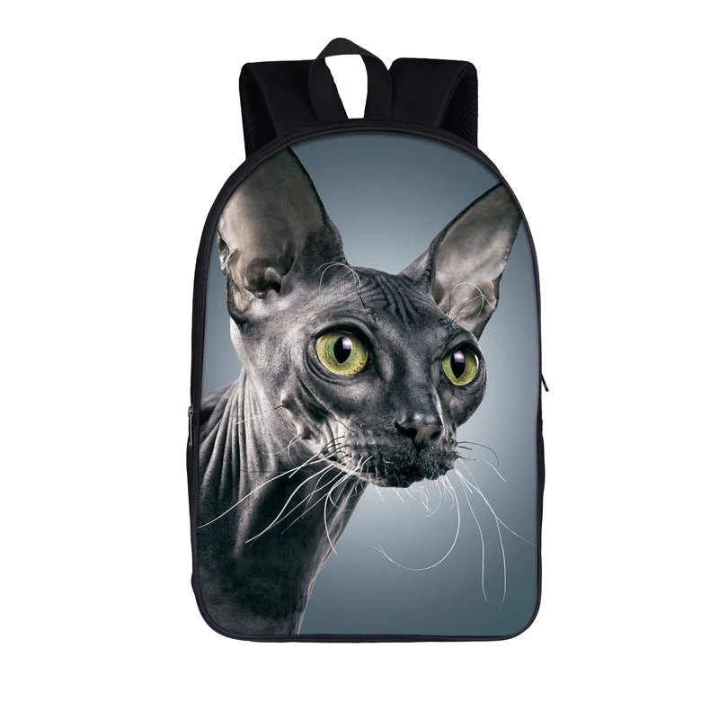cute sphynx cat backpack women rucksack student school bags for teenager girls daypack ladies shoulder bagpack bookbag | Багаж и сумки