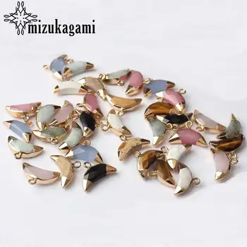 Natural Stone Charms Mini Cute Moon Natural Color Stone Charms 17*10mm 2pcs/lot For DIY Fashion Jewelry Making Accessories
Natural Stone Charms Mini Cute Moon Natural Color Stone Charms 17*10mm 2pcs/lot For DIY Fashion Jewelry Making Accessories