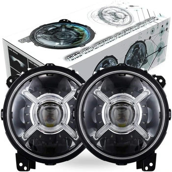 9 Inch Round LED Headlights for Jeep Wrangler JL 2018-2019 SUV Headlamps with Daytime Running Lights DRL Hi-Lo Beam 100W 6000K
9 Inch Round LED Headlights for Jeep Wrangler JL 2018-2019 SUV Headlamps with Daytime Running Lights DRL Hi-Lo Beam 100W 6000K