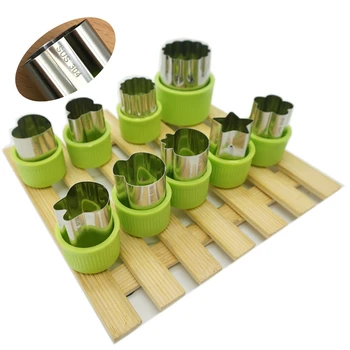 Removable Protective Stainless Steel Vegetable Fruit Platter Flower Cutter Farfalle Pastry Die Printing Full Hand Guard 9 Pieces 
Removable Protective Stainless Steel Vegetable Fruit Platter Flower Cutter Farfalle Pastry Die Printing Full Hand Guard 9 Pieces