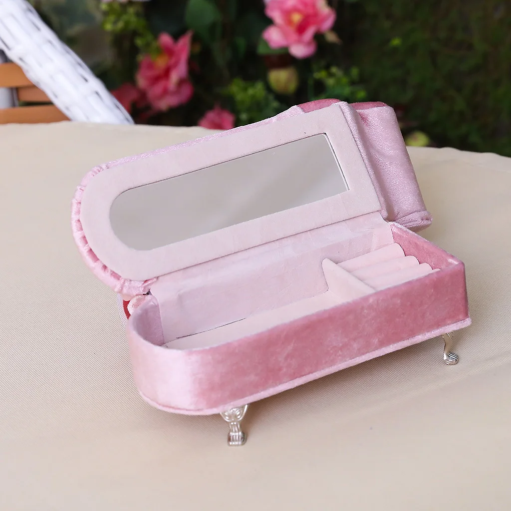 Lace Bowknot Sofa Jewelry Box Organizer with Glass Top Ring Case Jewellery Display Storage Gift for Women Girls Holiday Gifts
Lace Bowknot Sofa Jewelry Box Organizer with Glass Top Ring Case Jewellery Display Storage Gift for Women Girls Holiday Gifts