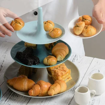 3 Tier Cake Stand Afternoon Tea Wedding Plates Party Tableware New Bakeware Plastic Tray Display Rack Cake Decorating Tools
3 Tier Cake Stand Afternoon Tea Wedding Plates Party Tableware New Bakeware Plastic Tray Display Rack Cake Decorating Tools