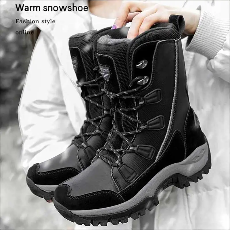 Snow boots Women Hiking Shoes Waterproof Winter Boots With Fur Winter Shoes Non-slip Outdoor Women Boots Platform Thick Warm
Snow boots Women Hiking Shoes Waterproof Winter Boots With Fur Winter Shoes Non-slip Outdoor Women Boots Platform Thick Warm
