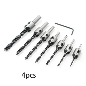 Woodworking Three-Point Countersunk Drill Bit Open Hole Chamfering Round Wooden Hole Puncher Twist Drill Titanium Plating
Woodworking Three-Point Countersunk Drill Bit Open Hole Chamfering Round Wooden Hole Puncher Twist Drill Titanium Plating