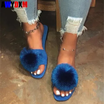 2020 Women slippers summer shoes woman fashion fur peep toe slipper ladies flat sandals casual outside beach slides female 35-43 
2020 Women slippers summer shoes woman fashion fur peep toe slipper ladies flat sandals casual outside beach slides female 35-43