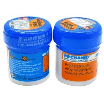 Soldering Paste Flux XG-80 XG-50 XG-30 Solder Tin Sn63/Pb67 For Hakko 936 TS100 Soldering iron Circuit Board SMT SMD Repair Tool
Soldering Paste Flux XG-80 XG-50 XG-30 Solder Tin Sn63/Pb67 For Hakko 936 TS100 Soldering iron Circuit Board SMT SMD Repair Tool