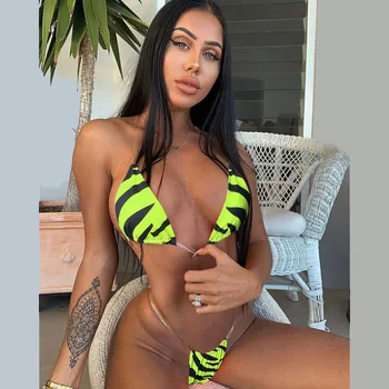 Sexy Triangle Bikini Micro Bikini Mini Bikini Push Up Swimwear Leopard Striped Bathing Suit Swimming Costumes Swimsuit Beachwear
Sexy Triangle Bikini Micro Bikini Mini Bikini Push Up Swimwear Leopard Striped Bathing Suit Swimming Costumes Swimsuit Beachwear