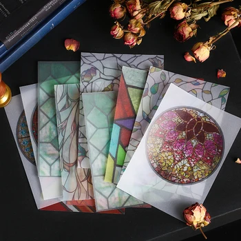 Creative Retro Colorful Bullet Journal Transparent paper Memo Pad Sticky Note Memo Notepad School Office Supply Stationery
Creative Retro Colorful Bullet Journal Transparent paper Memo Pad Sticky Note Memo Notepad School Office Supply Stationery