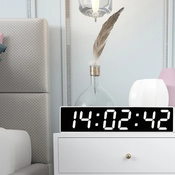 Desktop Electronic Alarm Clock Bedside Temperature Display LCD Mirror Large Screen Silent Night Light Digital Perpetual Calendar
Desktop Electronic Alarm Clock Bedside Temperature Display LCD Mirror Large Screen Silent Night Light Digital Perpetual Calendar