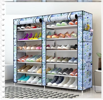 Oxford cloth shoe rack large dustproof storage shoe cabinet double row large capacity multi-layer assembly fashion shoe rack
Oxford cloth shoe rack large dustproof storage shoe cabinet double row large capacity multi-layer assembly fashion shoe rack