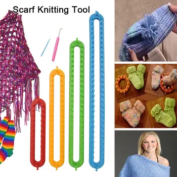 Loom Hook 4 Size Scarf Peg Board Hooks Looms Loom Knitting Loom Kit Weaving Weaving Muffler Long Shape Plastic Tool
Loom Hook 4 Size Scarf Peg Board Hooks Looms Loom Knitting Loom Kit Weaving Weaving Muffler Long Shape Plastic Tool