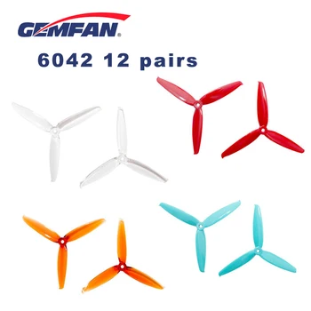 12 Pairs Gemfan Flash 6042 6x4.2x3 6 Inch 3-Blade PC CW CCW Propeller for RC Models Multicopter Frame ESC Spare Part Accs
12 Pairs Gemfan Flash 6042 6x4.2x3 6 Inch 3-Blade PC CW CCW Propeller for RC Models Multicopter Frame ESC Spare Part Accs