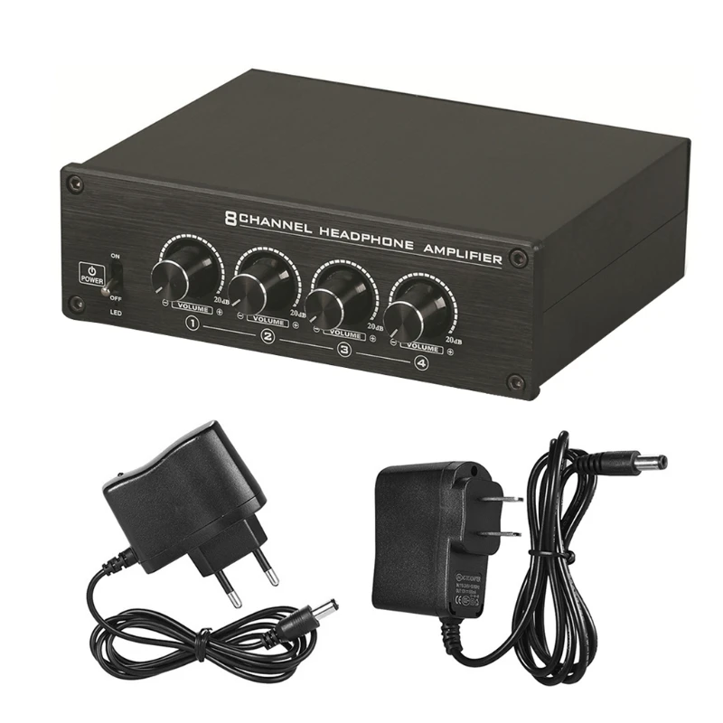HA800 Ultra-Compact 8 Channels Mini Audio Stereo Headset Headphone Amplifier with Power Adapter
HA800 Ultra-Compact 8 Channels Mini Audio Stereo Headset Headphone Amplifier with Power Adapter