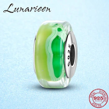 925 Sterling Silver Green Murano Glass Beads Murano Glass Beads fit europeu Women Bracelets Bangles Jewelry Making
925 Sterling Silver Green Murano Glass Beads Murano Glass Beads fit europeu Women Bracelets Bangles Jewelry Making