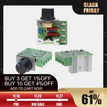AC 220V 2000W SCR Electronic Voltage Regulator Temperature Motor Speed Controller Dimming Dimmer Thermostat Module
AC 220V 2000W SCR Electronic Voltage Regulator Temperature Motor Speed Controller Dimming Dimmer Thermostat Module