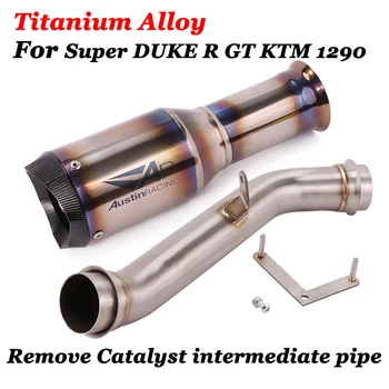 For Super DUKE R GT KTM 1290 Motorcycle Austin Racing AR Exhaust Titanium Alloy Escape Moto Modified Remove Catalys tLink Pipe
For Super DUKE R GT KTM 1290 Motorcycle Austin Racing AR Exhaust Titanium Alloy Escape Moto Modified Remove Catalys tLink Pipe