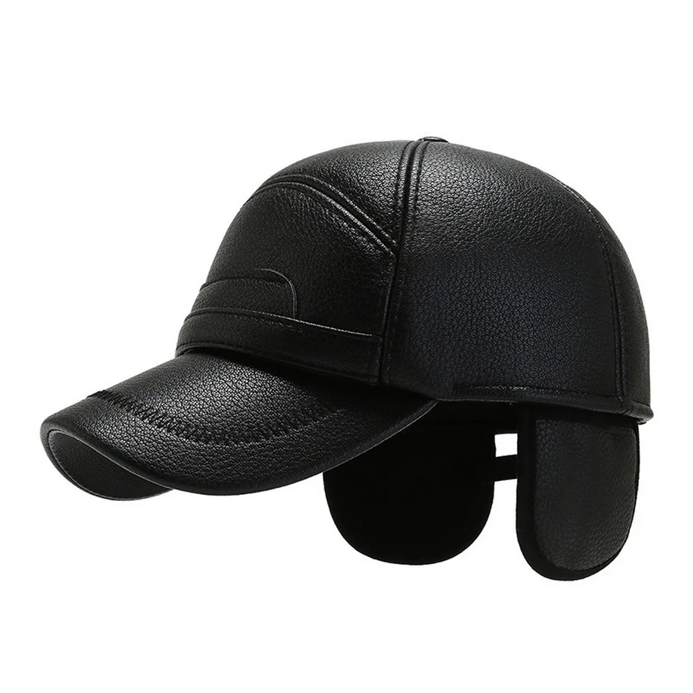 Man Winter Baseball Caps Folding Ear Protectors PU Material Internal Cotton Keep Warm Adjustable Head Circumference
Man Winter Baseball Caps Folding Ear Protectors PU Material Internal Cotton Keep Warm Adjustable Head Circumference
