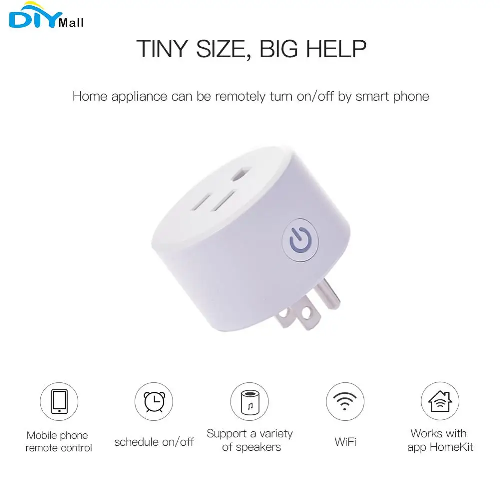 1/2/4/8pcs HomeKit Smart Plug Outlet Socket Work with Apple Home APP Alexa/Google Assistant Timer No Hub Required 2.4GHz DoHome
1/2/4/8pcs HomeKit Smart Plug Outlet Socket Work with Apple Home APP Alexa/Google Assistant Timer No Hub Required 2.4GHz DoHome