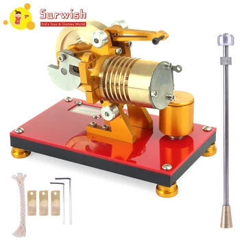 Suction Fire Type Stirling Professional Edition Pure Copper Air Cylinder Heat Energy Engine Model Physics Science Toy - Yellow
Suction Fire Type Stirling Professional Edition Pure Copper Air Cylinder Heat Energy Engine Model Physics Science Toy - Yellow
