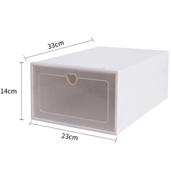 6Pc Transparent Shoe Box Dustproof Storage Box Can Be Superimposed Combination Shoe Cabinet Clamshell Shoe Storage 14 x 23 x 32.
6Pc Transparent Shoe Box Dustproof Storage Box Can Be Superimposed Combination Shoe Cabinet Clamshell Shoe Storage 14 x 23 x 32.