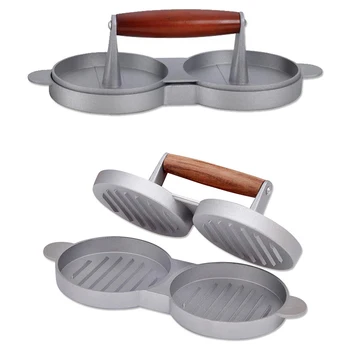 Hamburg Meat Pressing Machine Manual Meatloaf Pressing Can Be Heated Barbecue Tool Insulated Wooden Handle 
Hamburg Meat Pressing Machine Manual Meatloaf Pressing Can Be Heated Barbecue Tool Insulated Wooden Handle