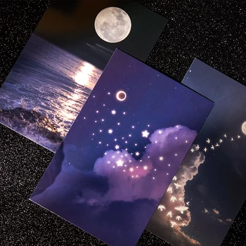 Yoofun 30 Sheets Moonlight Series Luminous&Tie rope Type Postcard Photo Memory Ins Style Creative Writing Greeting Gift Postcard
Yoofun 30 Sheets Moonlight Series Luminous&Tie rope Type Postcard Photo Memory Ins Style Creative Writing Greeting Gift Postcard