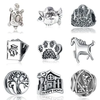 Alloy Bead fit Lady Bracelet Bangle Home Bag Book Paw Horse Life Tree Family Heritage Fish Charm DIY Jewelry Making 
Alloy Bead fit Lady Bracelet Bangle Home Bag Book Paw Horse Life Tree Family Heritage Fish Charm DIY Jewelry Making