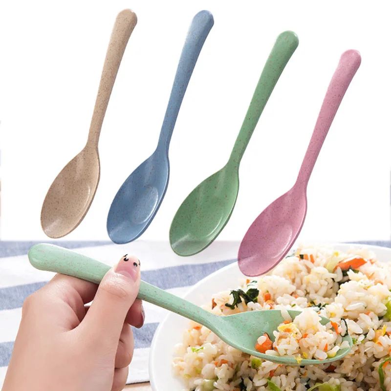 4pcs/set Tableware Spoon Restaurant Home Supplies Eco-Friendly Wheat Straw Spoons Kitchen Accessories Long Handle Soup Spoon
4pcs/set Tableware Spoon Restaurant Home Supplies Eco-Friendly Wheat Straw Spoons Kitchen Accessories Long Handle Soup Spoon