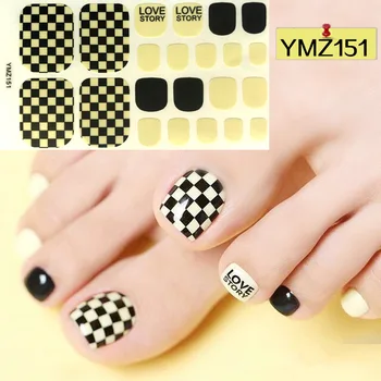 22tips/sheet Toe Nail Stickers Black White Feet Tips Adhesive Full Cover Waterproof Foot Decals Manicure for Women Drop Shipping
22tips/sheet Toe Nail Stickers Black White Feet Tips Adhesive Full Cover Waterproof Foot Decals Manicure for Women Drop Shipping