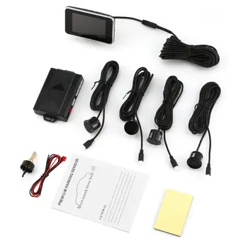 CQ-A03 Car Reverse Backup Radar System Premium Parking Sensor System with 4 Parking Sensors Ultra Slim LCD Blue Screen Display
CQ-A03 Car Reverse Backup Radar System Premium Parking Sensor System with 4 Parking Sensors Ultra Slim LCD Blue Screen Display