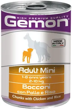 GEMON GEMON DOG ADULT MINI for adult dogs of small breeds with chicken and rice 415 gr
GEMON GEMON DOG ADULT MINI for adult dogs of small breeds with chicken and rice 415 gr
