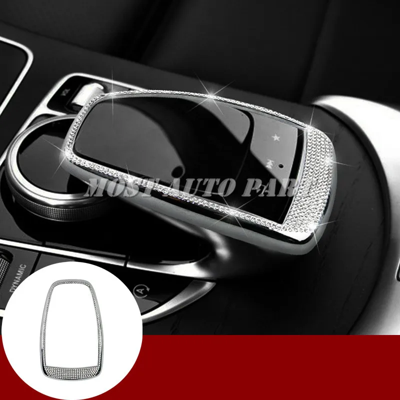 Rhinestone Style Console Mouse Control Frame Trim Cover For Benz E Class W213 2017-2021 Car accesories interior decoration | Автомобили и
