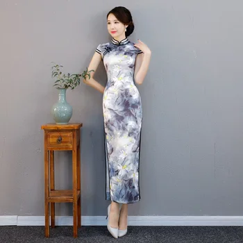 Plus Size 3XL Chinese Dresses Cheongsam Modern Long Female Silk Chinese Style Qipao Dress Elegant Traditional Clothing
Plus Size 3XL Chinese Dresses Cheongsam Modern Long Female Silk Chinese Style Qipao Dress Elegant Traditional Clothing