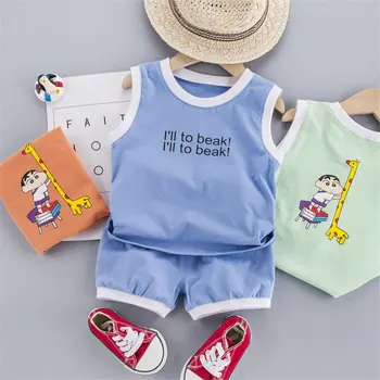 Summer Baby Boy Girl Clothes Children Fashion cartoon Printed Vest Shorts 2Pcs/sets Infant Kids Leisure Toddler Tracksuit sets
Summer Baby Boy Girl Clothes Children Fashion cartoon Printed Vest Shorts 2Pcs/sets Infant Kids Leisure Toddler Tracksuit sets