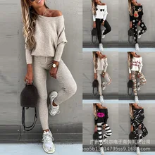 Casual Women's Two-piece Set 2021 Fashion New Beige Casual Suit Printed Long-sleeved Suit Women's Tracksuit
Casual Women's Two-piece Set 2021 Fashion New Beige Casual Suit Printed Long-sleeved Suit Women's Tracksuit