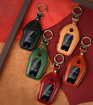 2020 New Car Key Cover for BMW 7 Series New 5 Series X3 X5X6 Smart LCD Screen First Layer Cowhide Car Key Decoration Accessories
2020 New Car Key Cover for BMW 7 Series New 5 Series X3 X5X6 Smart LCD Screen First Layer Cowhide Car Key Decoration Accessories