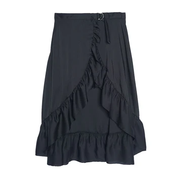 2020 New Spring Summer Women Black Ruffle Skirt High Waist Female Sexy Long Midi Split Skirts
2020 New Spring Summer Women Black Ruffle Skirt High Waist Female Sexy Long Midi Split Skirts