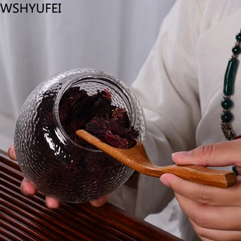 New styles Glass tea cans Snacks candy cans Travel convenient storage jars Pu'er tea cans Household storage jars WSHYUFEI
New styles Glass tea cans Snacks candy cans Travel convenient storage jars Pu'er tea cans Household storage jars WSHYUFEI