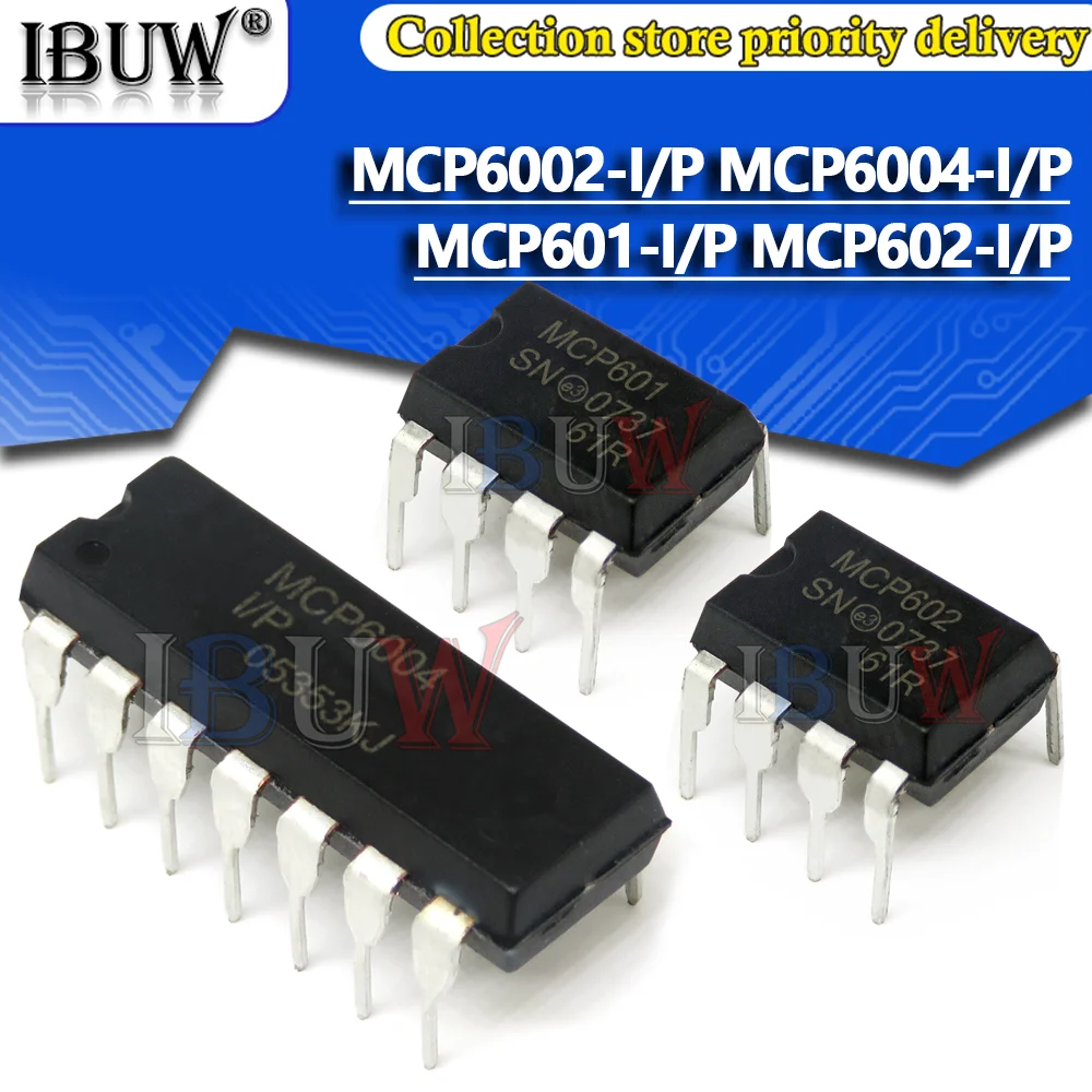 10 шт. MCP6002-I/P MCP6004-I/P MCP601-I/P MCP6002 MCP6004 MCP601 MCP602 6002-I/P 6004-I/P 601-I/P 602-I/P | Электронные